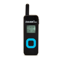 HELIDA Mini Analog Walkie Talkie 25 Saluran Radio Dua Arah Portabel dengan Earpiece USB Isi Ulang Satu Tombol Pencocokan Frekuensi