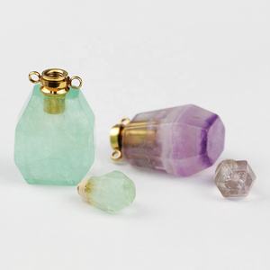 LS-A101 Promozionale Bottiglia di Profumo <span class=keywords><strong>Collana</strong></span> di Quarzo Naturale Amazonite Ciondolo In <span class=keywords><strong>Oro</strong></span> <span class=keywords><strong>Collana</strong></span> A Catena <span class=keywords><strong>Sottile</strong></span> - Product Image 4