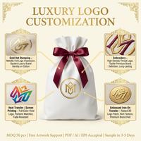 Kantong Debu Tas Tangan Herringbone Mewah dengan Logo Custom, Kantong Penyimpanan Pakaian, Sepatu, Topi, Dompet,  dari Kain Katun Twill
