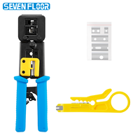 Outil de sertissage multifonction RJ45, dénudeur de fils, outils réseau pour câbles Ethernet Cat5 Cat6
