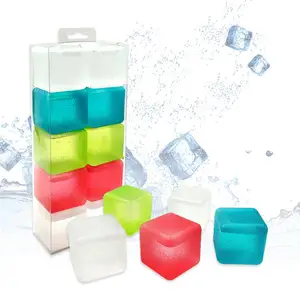 Real factory direct food grade ice grains simulated cooling small ice particles crystal dice plastic ice cubes