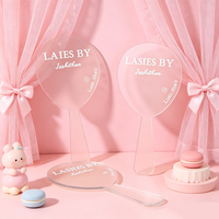 Bentuk Akrilik Laser-Cut Custom dengan Lapisan Frosted, Cetak Warna UV, Layanan Logo Custom, untuk Salon Kecantikan dan Properti Media Sosial