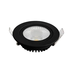 Yüksek son DALI kısılabilir led downlight siyah dim 2700K ince led tavan spot ışığı