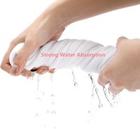 Serviettes de salon et de spa personnalisées en forme de U, serviettes pour le visage en microfibre blanche, serviettes de beauté faciales avec fourche fendue