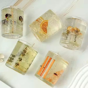 เทียนเจลลี่กลิ่นกุหลาบขาว ทำมือ เป็นมิตรกับสิ่งแวดล้อม สำหรับตกแต่งในเทศกาลอีสเตอร์ วันพ่อ วันขอบคุณพระเจ้า และเทศกาลดีวาลี - Product Image 3