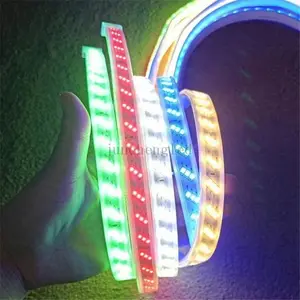 24V คู่แถวบันไดไฟ Led แถบ Smd 5050เน้นสองแถวเย็นสีขาว2835ยืดหยุ่น Led Strip