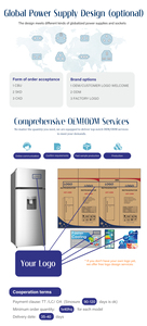 210L Stainless Steel Portable Double Door Refrigerator with Top-Freezer Energy Efficient Household <b>Kitchen</b> Appliance - Product Image 4