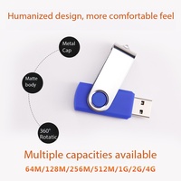 Clé USB pivotante rotative en plastique 100 % originale, neuve, 1 Go-128 Go, mini clés USB avec logo gravé – Meilleures ventes 2024