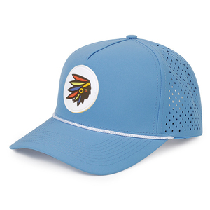 Casquette de baseball personnalisée en gros à 5 panneaux avec logo en caoutchouc PVC, imperméable, perforée au laser, respirante, pour le golf (Gorras) - Product Image 4