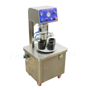 BZX-65-4 Semi Automatische Pneumatische Capper Twist Off Glazen Pot Fles Cap Vacuüm Capping Machine - Product Image 1