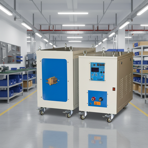 Inşaat motoru pompa motoru üretimi için en çok satan demir indüksiyon ısıtma makinesi yeni Metal indüksiyon eritme fırını - Product Image 5