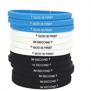 Pulsera de Silicona con Grabado en Relieve y Relleno de Tinta, de Alta Calidad y Precio Económico de Fábrica, Personalizable con Logotipos e Información - Product Image 1