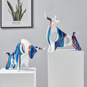 Lampes d'art en résine de style <span class=keywords><strong>Graffiti</strong></span> couleur, sculptures d'animaux, décoration moderne pour la maison, du salon et du bureau, accessoires de décoration, Statue à cadeau - Product Image 6