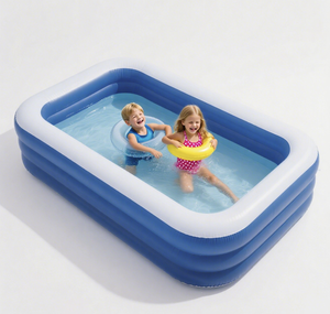 <span class=keywords><strong>Piscine</strong></span> gonflable en PVC pour enfants, non toxique, antidérapante, écologique, pour usage familial/intérieur/extérieur, divertissement estival rafraîchissant, rapide à monter - Product Image 1