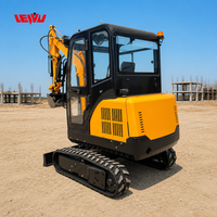 Mini-excavatrices de 1,2 tonne et 1,6 tonne avec moteur japonais, fabrication chinoise, entraînement hydraulique à 360 degrés, pour ferme et ranch, excavatrice de 13 tonnes