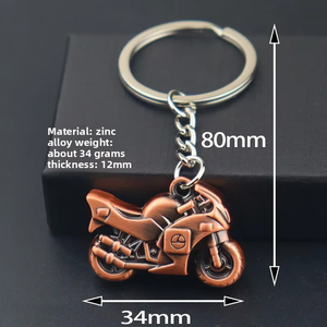 Portachiavi Creativo 3D a Forma di Casco da Moto, Ciondolo in Metallo per Chiavi e Borse - Product Image 6