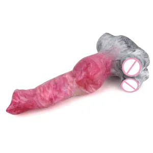 YOCY-277 Jouets sexuels pour adultes en imitation de pénis de loup pour femmes, outil de massage vaginal, fétiche de couple, pénis en caoutchouc alternatif - Product Image 1