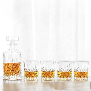 NOVARE meilleure vente ensemble classique de carafe à <span class=keywords><strong>whisky</strong></span> en verre forme carrée pour usage domestique échantillon gratuit offert - Product Image 3