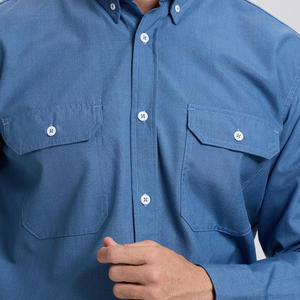 耐炎性ワーキングシャツ安全ワークメカニックユニフォームシャツオイルガス耐火性シャツ - Product Image 4