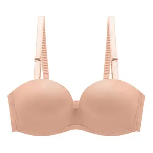 new style big size hot sexy nude bra evening dress non-slip Push Upwomen's bra