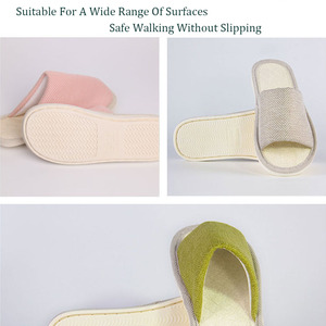 Zenidoo Adjustable Japanese Step Shoes Home Loofah Slippers <b>Model</b> Xu052401 Peep Toe for Summer Winter Casual Flesh <b>Foam</b> - Product Image 3