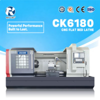 Torno CNC de Cama Plana de Alta Resistencia CK6180, 800 mm de Diámetro de Torneado, Alta Rigidez, Control GSK, Máquina de Torneado Horizontal, Configuración Personalizada
