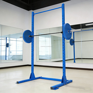 Support de Squat Robuste Noir en Acier 60x60mm avec Barres de Sécurité pour Salle de <span class=keywords><strong>Sport</strong></span> à Domicile - Product Image 2