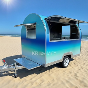 Vente en gros de petite remorque-chariot de restauration mobile en fibre de verre pour hot-dogs, kebabs, pâtisseries et grillades - Product Image 3