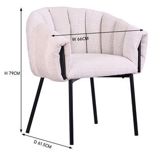 Échantillon Gratuit - Chaises de <span class=keywords><strong>Salle</strong></span> <span class=keywords><strong>à</strong></span> <span class=keywords><strong>Manger</strong></span> en Tissu avec Accoudoirs, Style Nordique Contemporain, Design Minimaliste, Luxe Moderne, Prix Compétitifs - Product Image 6