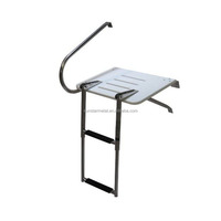 Échelle télescopique pliable en acier inoxydable pour plateforme de baignade de bateau marin, échelle de piscine, échafaudage