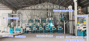 Ensemble complet de 20 tonnes Machine de fabrication de <span class=keywords><strong>farine</strong></span> de blé bon marché Machine de broyage de blé Prix de la fraiseuse - Product Image 2