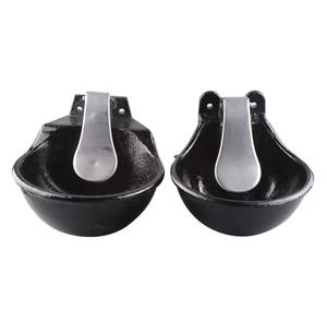 Nuevo Bebedero <span class=keywords><strong>para</strong></span> <span class=keywords><strong>Ganado</strong></span> de Hierro Fundido Duradero Marca HY con Fuente de Agua (Negro) Modelo HYD-01 30x25x19CM - Product Image 4