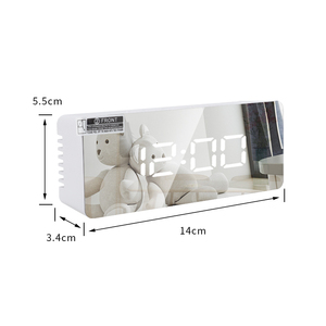 New Product High Quality <strong>Led</strong> Multi-function <strong>Digital</strong> Snooze <strong>Display</strong> Time Table Alarm Mirror <strong>Clocks</strong> <strong>Led</strong> Mirror <strong>Clock</strong> - Product Image 2