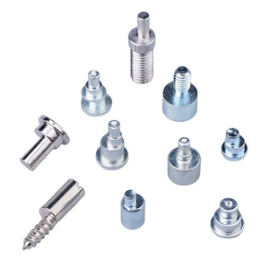 Rivets en acier massif à tête plate de forme personnalisée avec revêtement d'épaule, norme ISO - Product Image 1