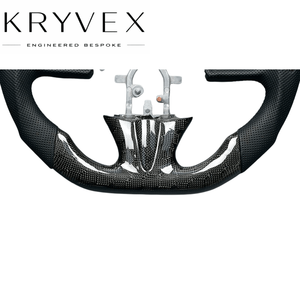 Volant <span class=keywords><strong>sport</strong></span> à 3 branches en cuir perforé couleur personnalisée Kryvex pour <span class=keywords><strong>Infiniti</strong></span> Q50/Q50L/2014-2017/Q60/<span class=keywords><strong>Q30</strong></span>/QX30 - Product Image 3