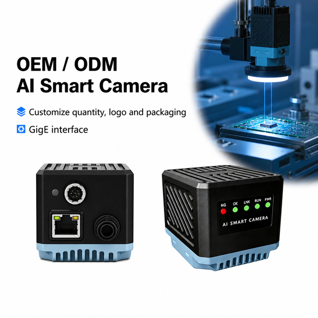 DC 020 1.3MP Built in AI Vision Sensor IP67 Linux System IO Interface for OCR Defect Dimension Counting Front Back and Presence