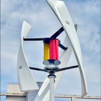 Générateur éolien à axe vertical UE 24V 48V 600W 1000W à 3 pales, sans noyau, à aimant permanent, Windkraftanlage