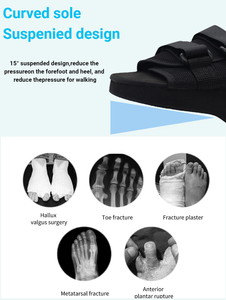 Sepatu Keamanan untuk Dekompresi Kaki Depan, Pasca Operasi Cedera Jari Kaki, Terbuka, Dapat Dipakai Saat Menahan Beban, Perawatan Fraktur - Product Image 5