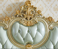 Ensemble de meubles de chambre à coucher en bois de style américain simple et classique, dernier design de lit double en bois