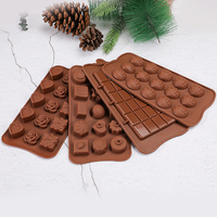 Prix direct usine 15 cavités moule à chocolat personnalisé 3D coeur fleur et cadeau forme moules à chocolat coeur pour enfants