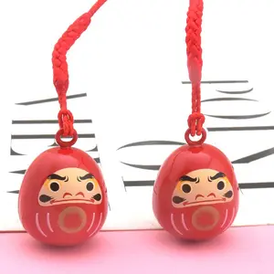 Asakusa Daruma Charme Wasser Ton Glocke Ergänzung zu Pech Amulett Glocke Anhänger Glück Handy Anhänger