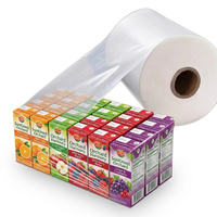 Film rétractable en polyéthylène transparent de qualité supérieure pour emballage de bouteilles, film rétractable industriel LLDPE