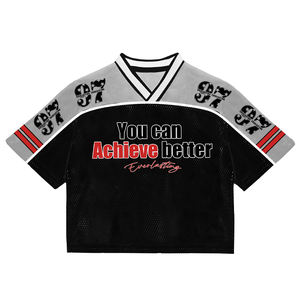 Camisetas Casuales de Hip Hop para Hombre de Primera Calidad, Tejido de Spandex/Poliéster de 200g, Impresión Digital, Secado Rápido, Servicio OEM, Patchwork Personalizado - Product Image 6