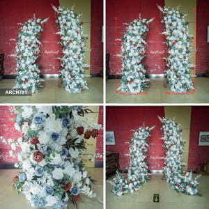 Arco de Flores para Boda, Fondo de Escenario, Ramo de Rosas Simuladas, Decoración de Arco de Flores Hecho a Mano - Product Image 3