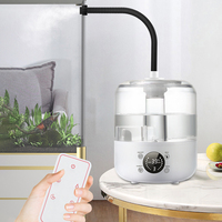 Humidificateur pour animaux de compagnie, humidificateur de grande capacité de 3l avec tuyau, atomiseur d'eau à faible bruit