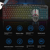 LVKIDRON Dernier modèle Teclados Gamer Clavier Lumineux Filaire USB Plug and Play pour E-sports Rooms Desktop PC Computer