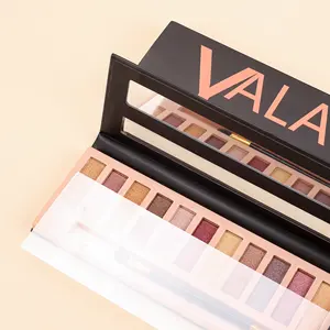 Paleta de sombras foscas personalizadas Low Moq Shimmer Sombra de marca própria à prova d'água para maquiagem por atacado com glitter