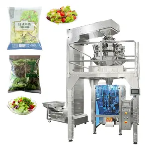 Venda quente Máquina de embalagem automática de balança multihead, máquina de embalagem de alimentos congelados, frutas e vegetais mistos