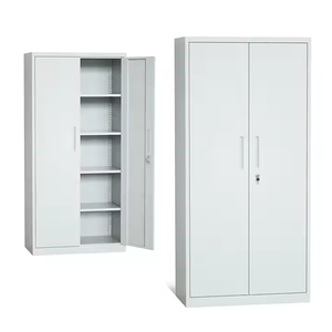 Armoires de rangement et de classement modernes en métal à double porte, réglables, adaptées aux bureaux, ateliers et écoles. - Product Image 1