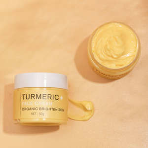 Brightening Skincare Turmeric Oil & Cream Anti Acne Dark Spot Turmeric Facial Kit Anti Aging Tumeric Skin <b>Care</b> Set - Product Image 2